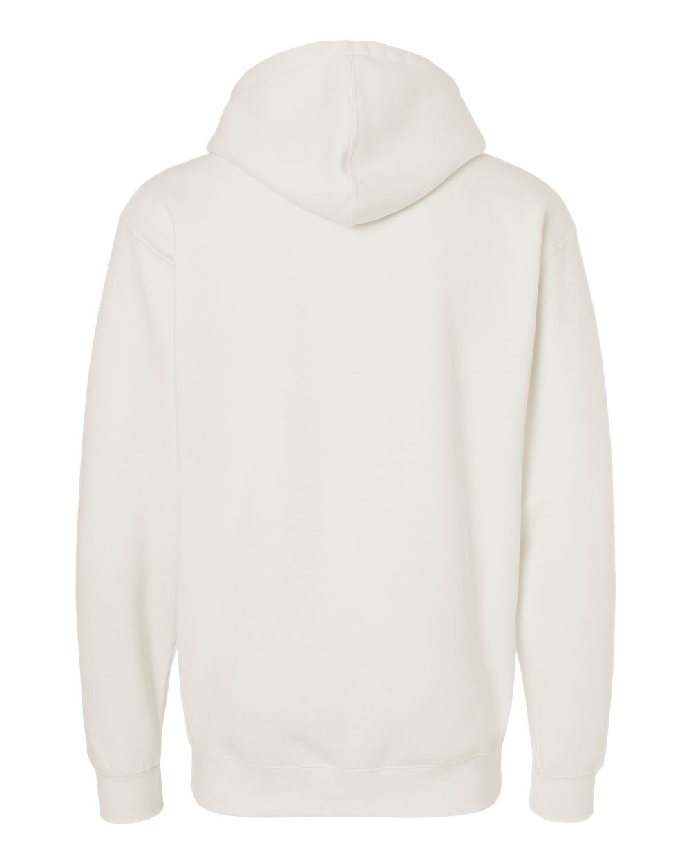 Front View of Bone Heavyweight Hooded Sweatshirt - IND4000