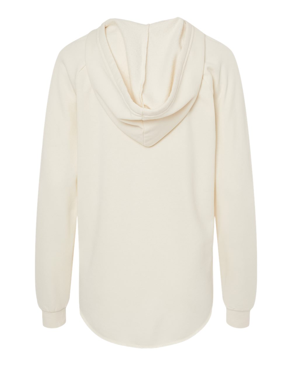 Front View of Bone Women’s Lightweight California Wave Wash Hooded Sweatshirt - PRM2500