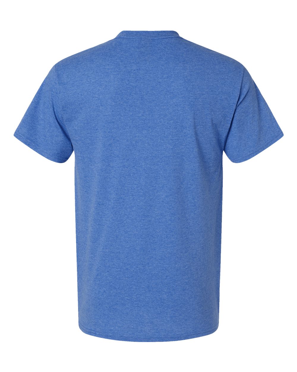 Front View of Bonnet Blue Heather Perfect-T Triblend T-Shirt - 42TB