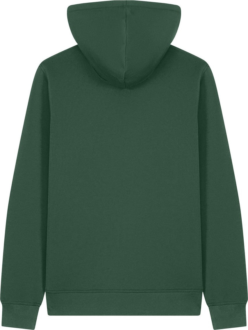 Front View of BottleGrn Stanley/Stella Unisex Mixer Full-Zip Hooded Sweatshirt SXU011