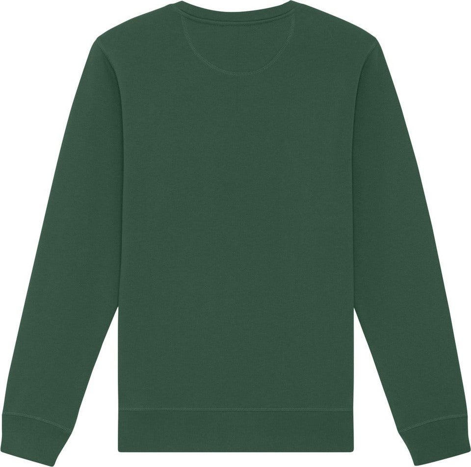 Front View of BottleGrn Stanley/Stella Unisex Roller Crewneck Sweatshirt SXU010