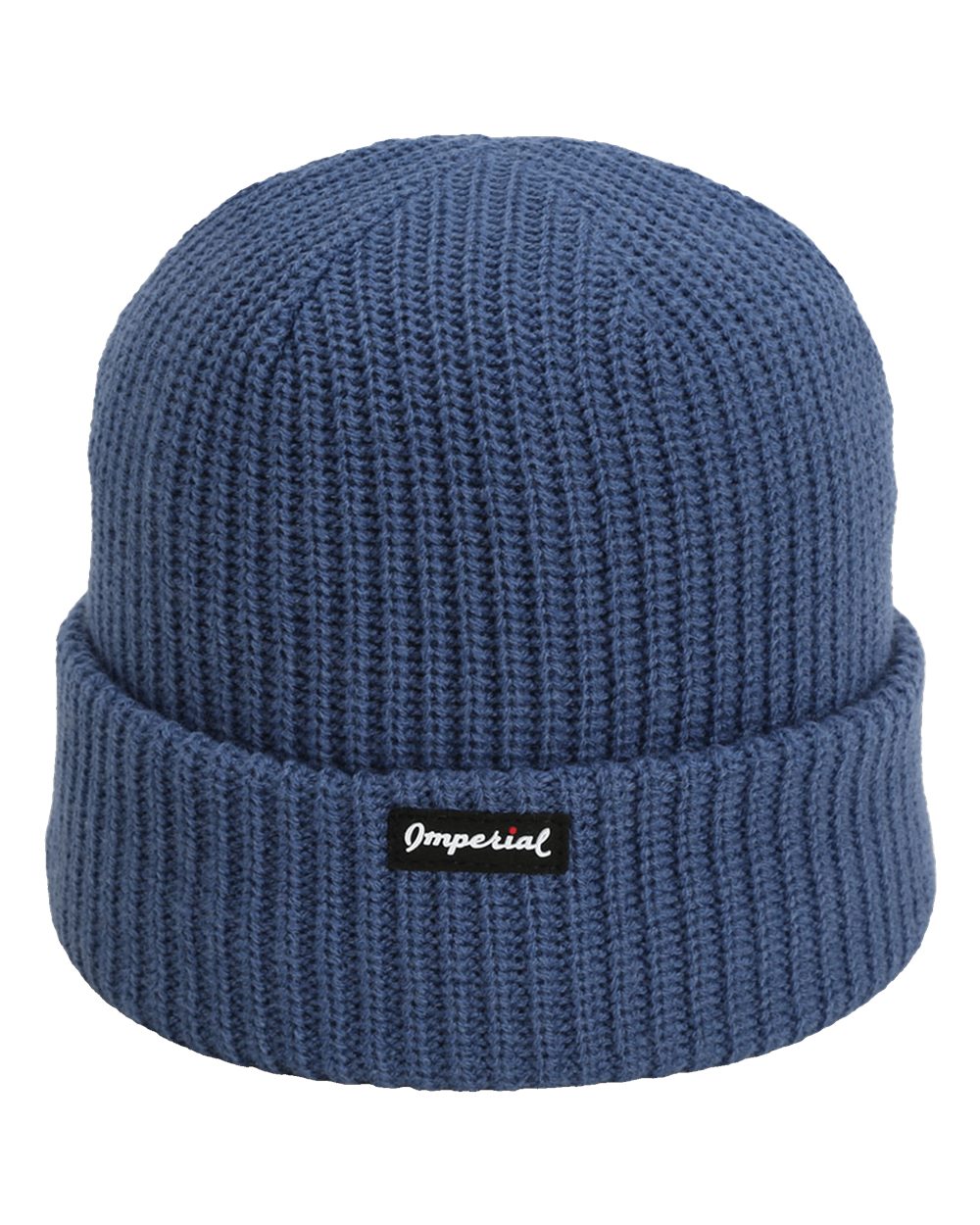 Front View of Breaker Blue The Mogul Cuffed Beanie - 6020