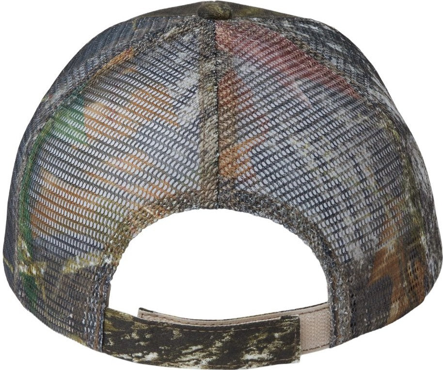 Front View of Breakup/ Breakup Licensed Camo Mesh Back Cap - LC5M