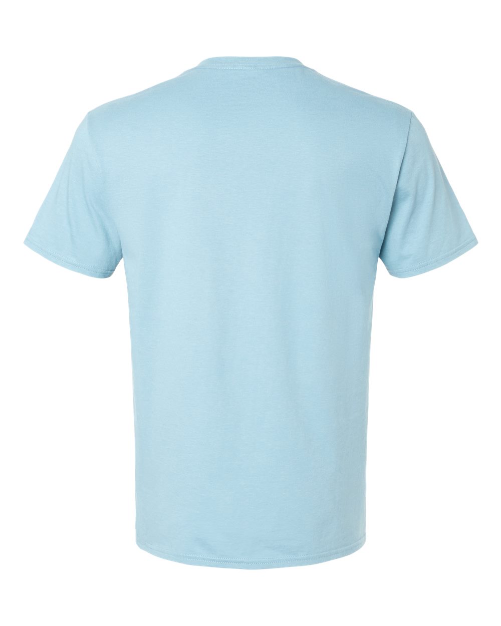 Front View of Breezy Blue Premium Cotton T-Shirt - 570MR