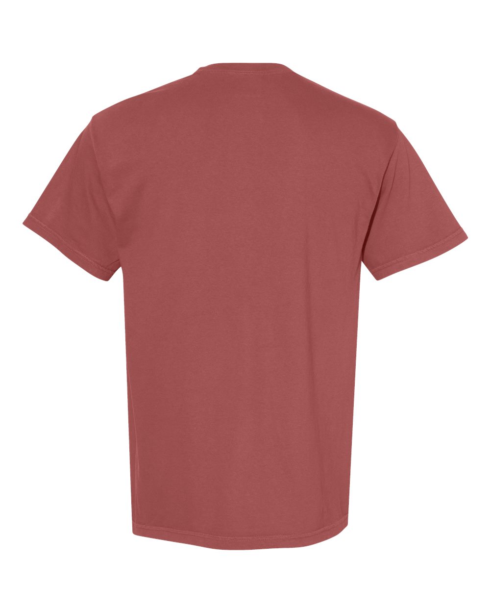 Front View of Brick Garment-Dyed Heavyweight T-Shirt - 1717