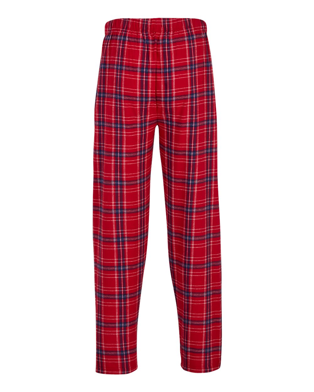 Front View of Brick Red Kingston Harley Flannel Pants - BM6624