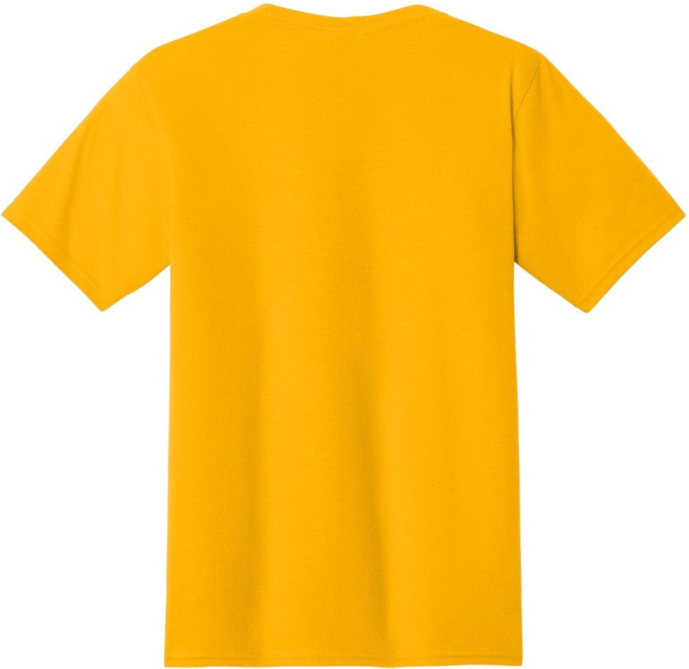 Front View of Bright Gold Port & Co Fan Favorite Tee. PC450