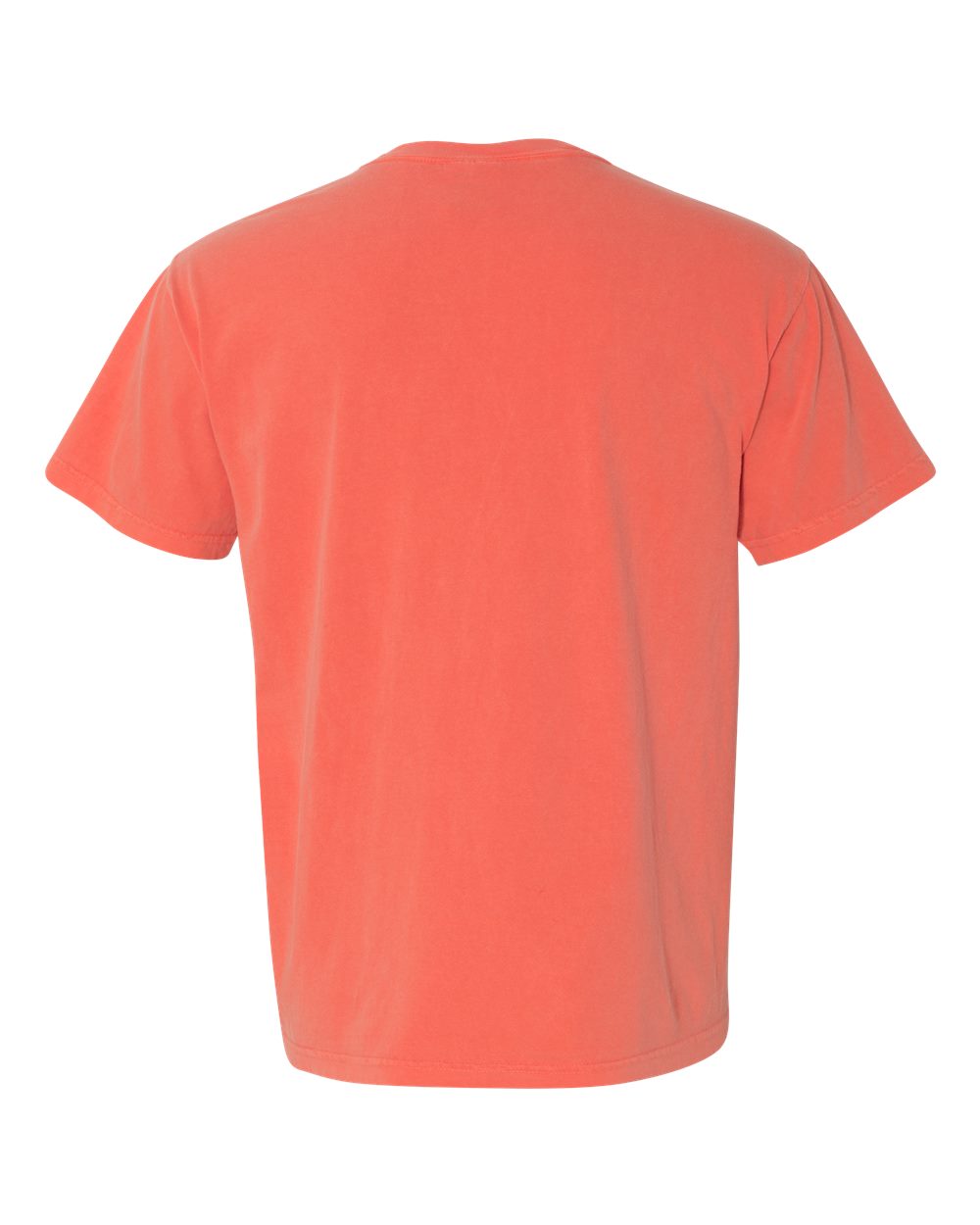 Front View of Bright Salmon Garment-Dyed Heavyweight T-Shirt - 1717