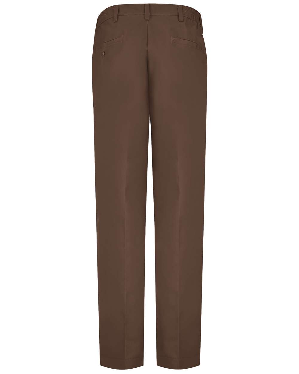 Front View of Brown - 30I Elastic Insert Work Pants - PT60