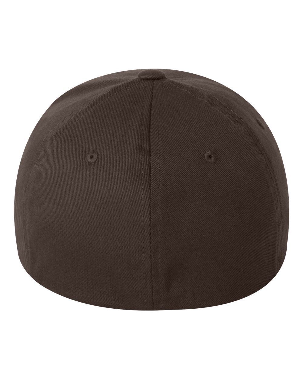 Rear View of Brown Cotton Blend Cap - 6277