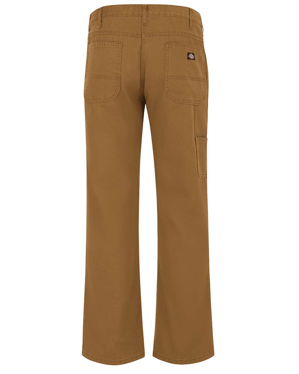 Front View of Brown Duck - 34I Industrial Duck Carpenter Jeans - LU23