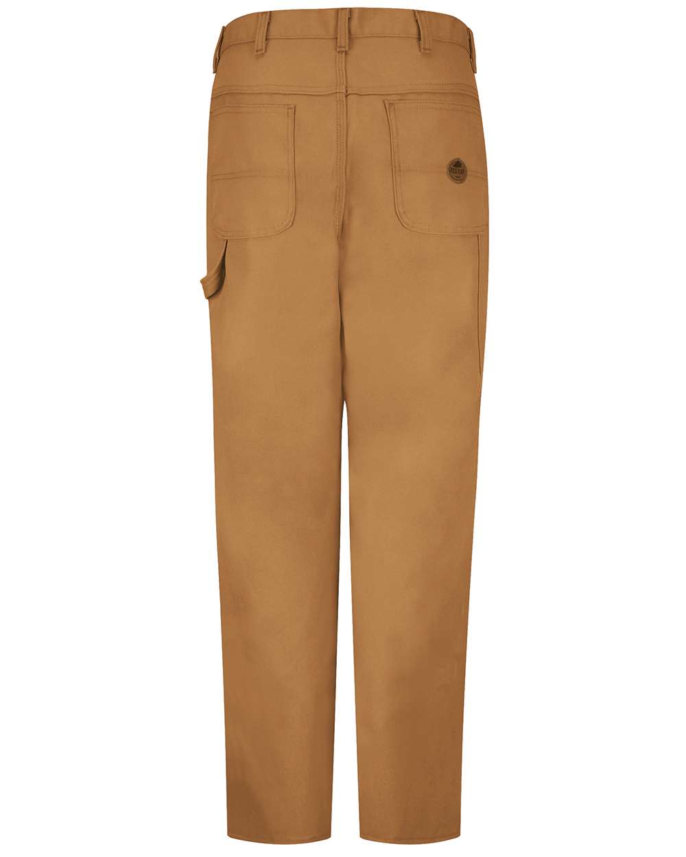 Front View of Brown Duck - 36I Duck Dungaree Pants - PD30