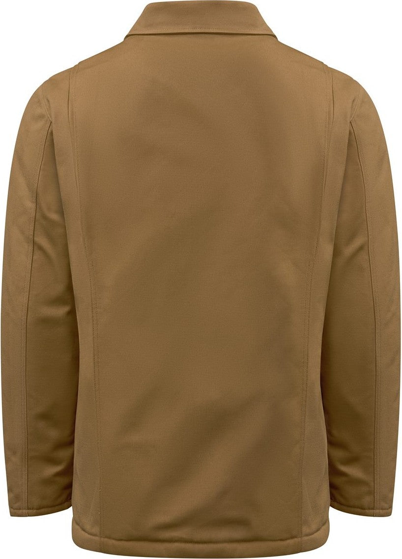 Front View of Brown Duck Duck Chore Coat - LC53