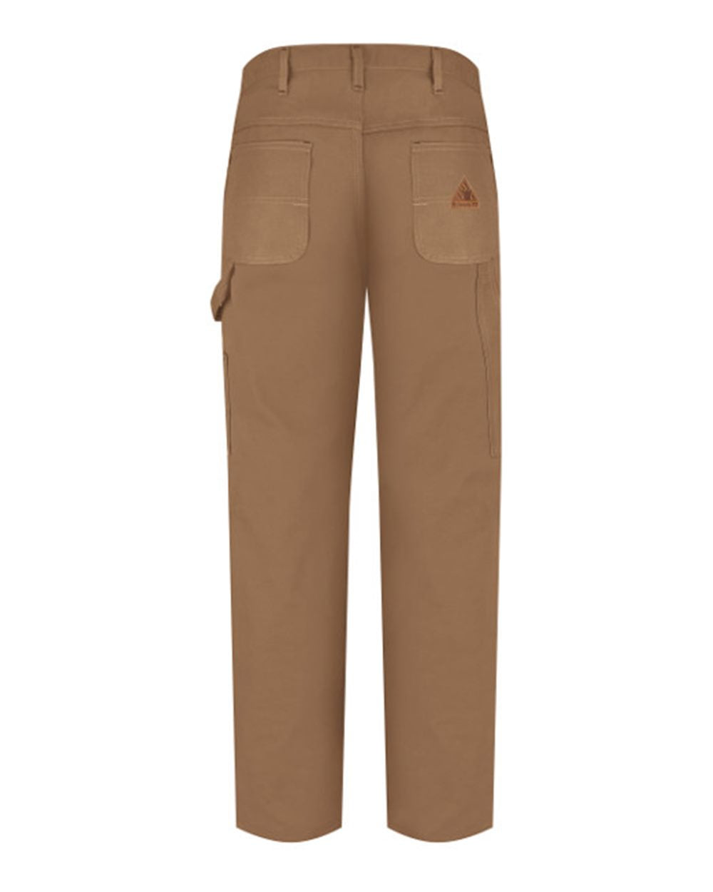 Rear View of Brown Duck - Unhemmed Dungaree - EXCEL FR® ComforTouch® - 11.0 oz. - PLJ8