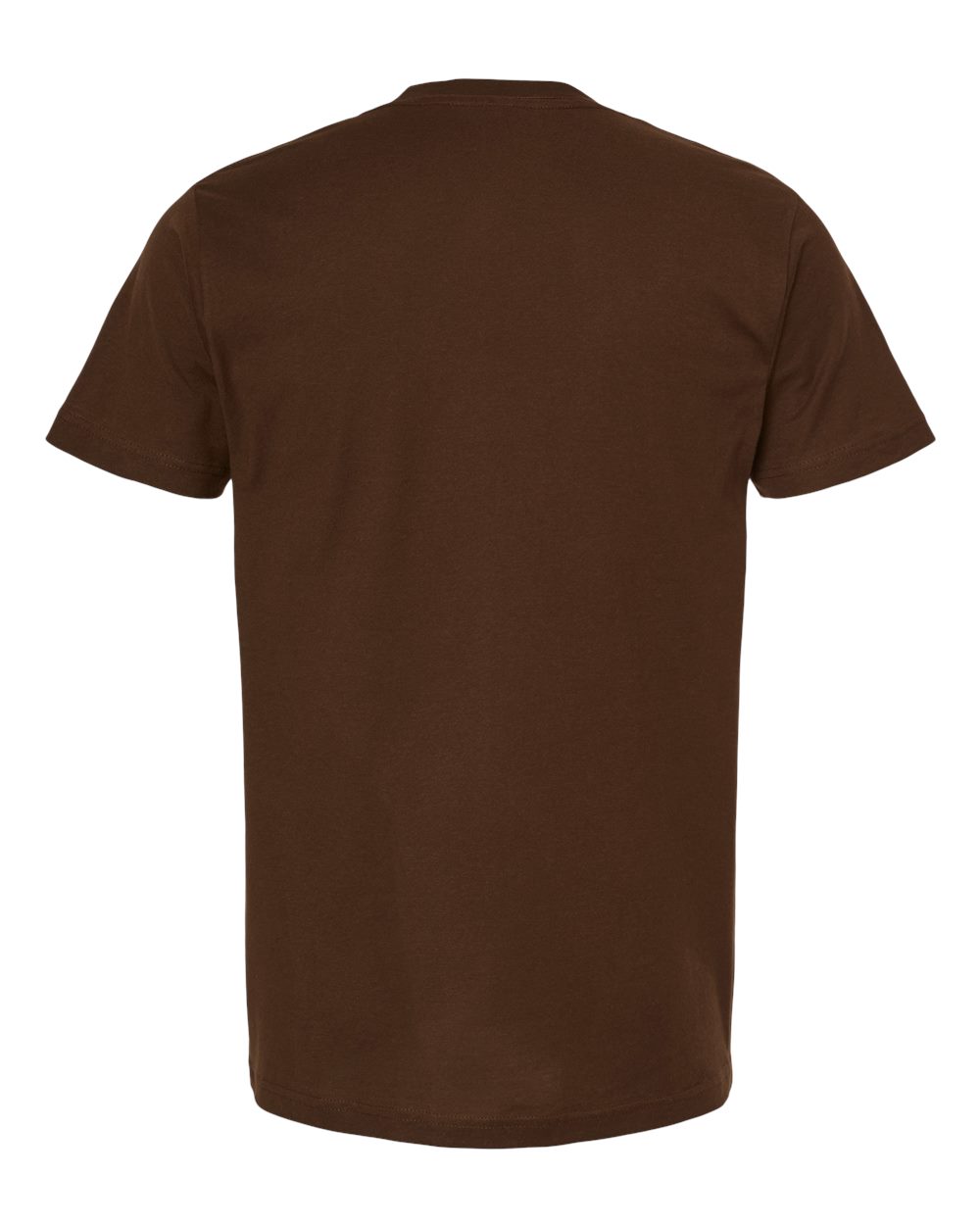Rear View of Brown Fine Jersey T-Shirt - 202