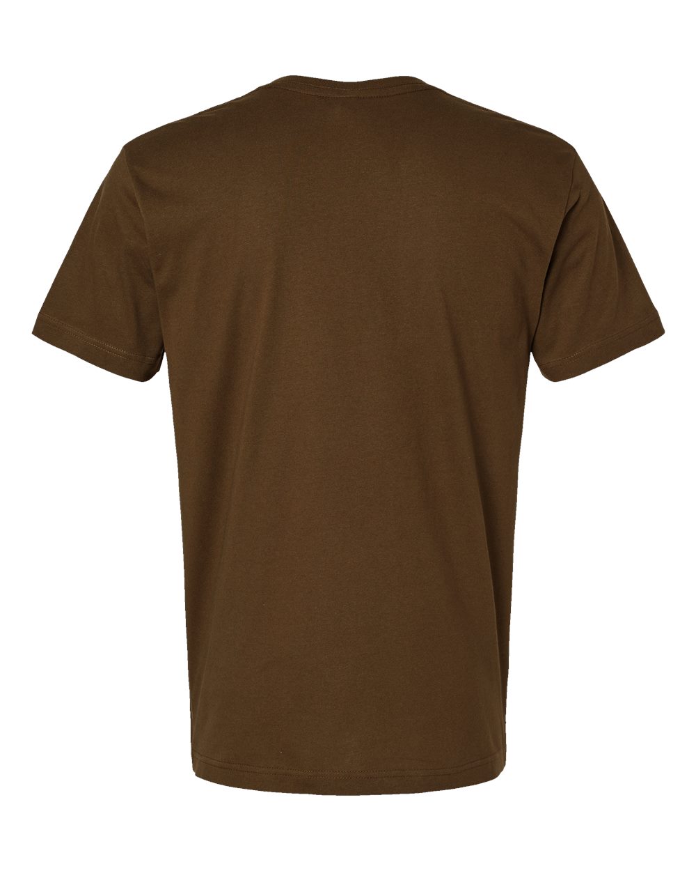 Front View of Brown Fine Jersey Tee - 6901