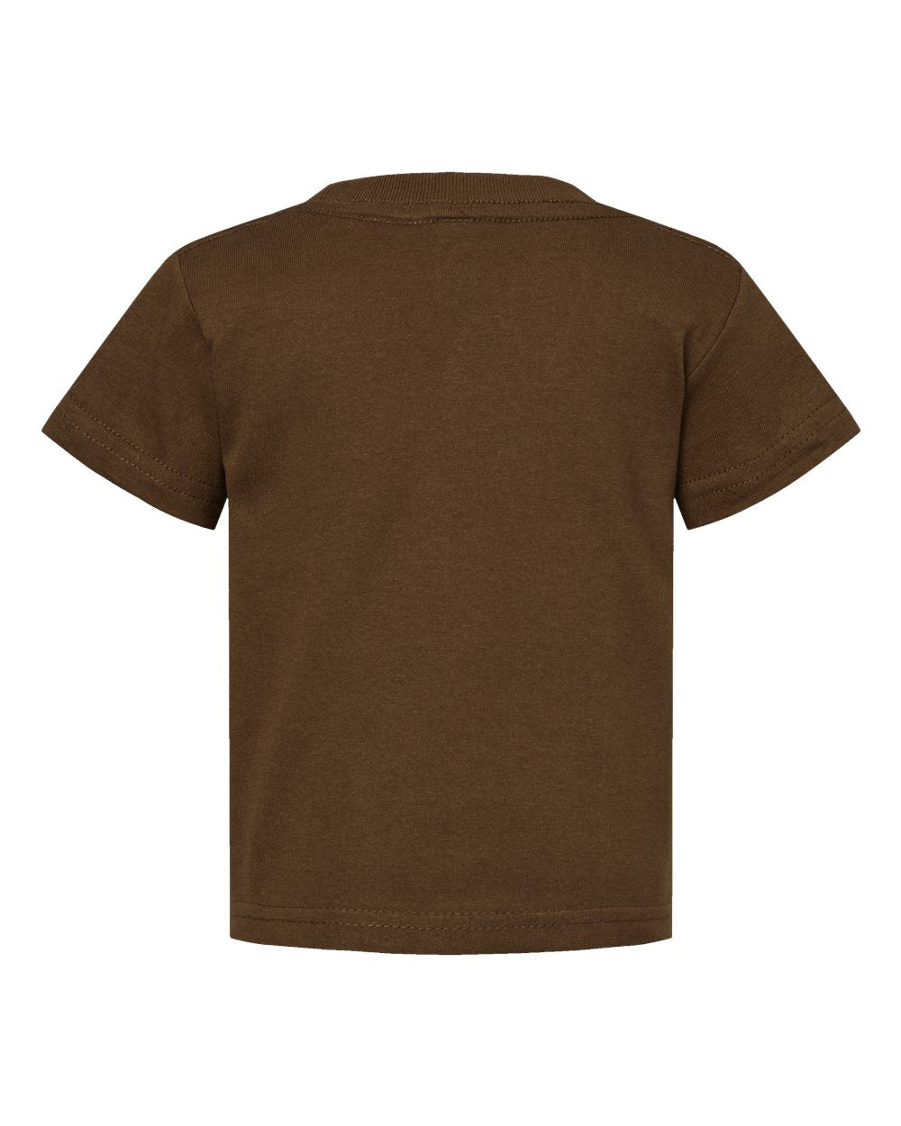 Front View of Brown Infant Cotton Jersey Tee - 3401