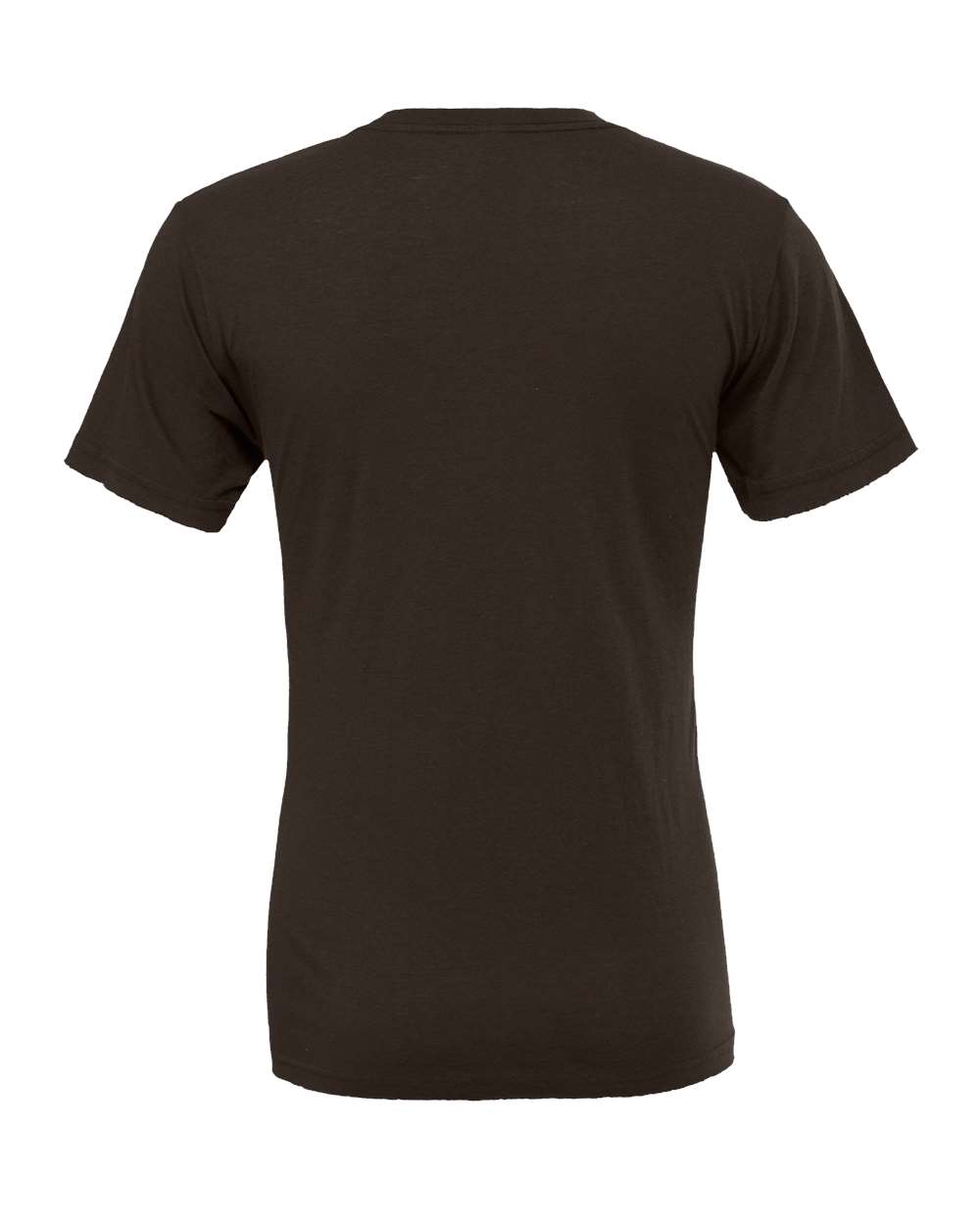 Front View of Brown Jersey Tee - 3001