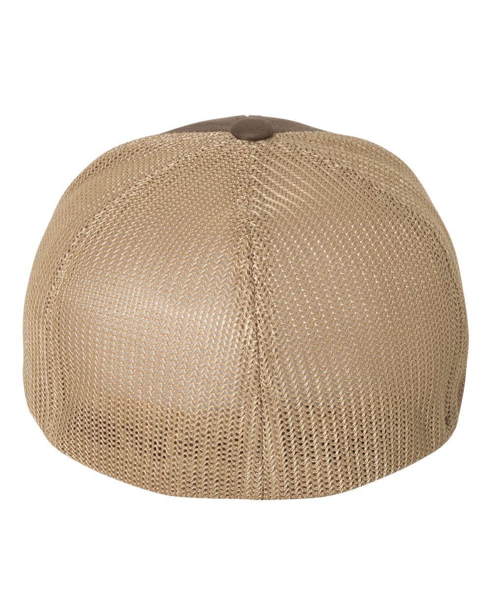 Front View of Brown/ Khaki Trucker Cap - 6511