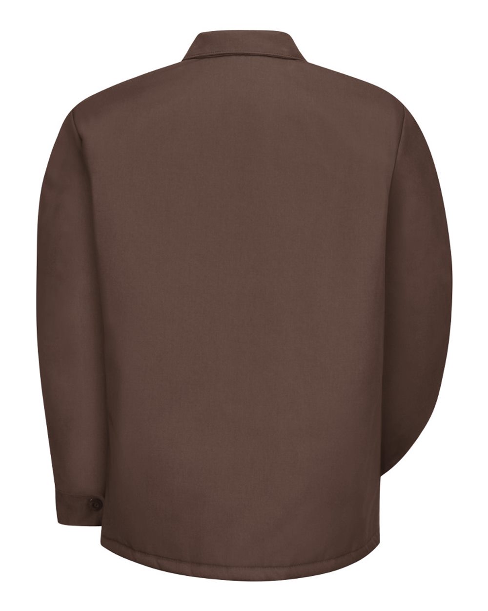 Front View of Brown Perma-Lined Panel Jacket - JT50