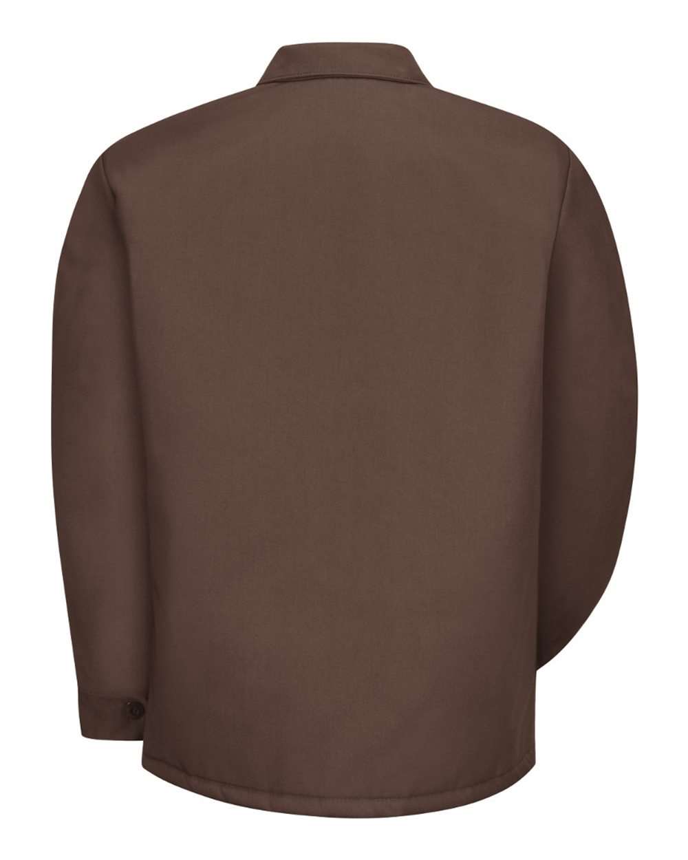 Front View of Brown Perma-Lined Panel Jacket - Tall Sizes - JT50T