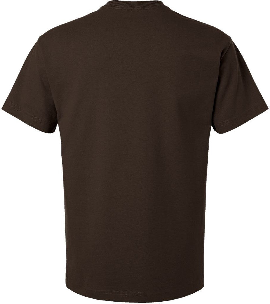 Front View of Brown Super Heavyweight Tee - 9001