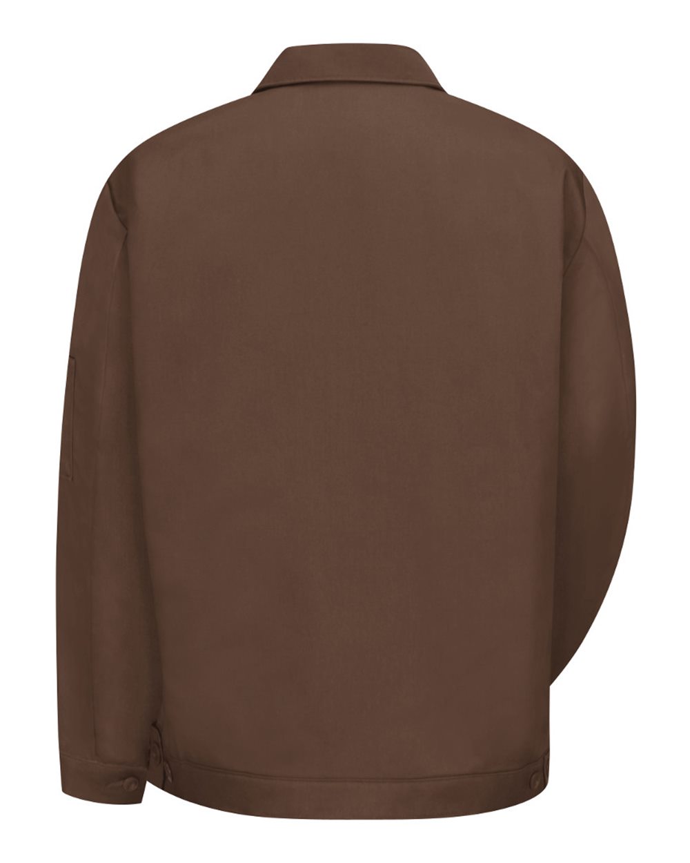 Front View of Brown Waist Length Jacket - JT22