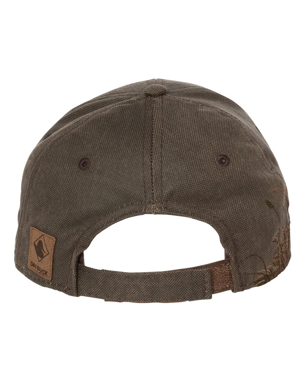 Front View of Brown Waxy Canvas Running Buck Cap - 3301