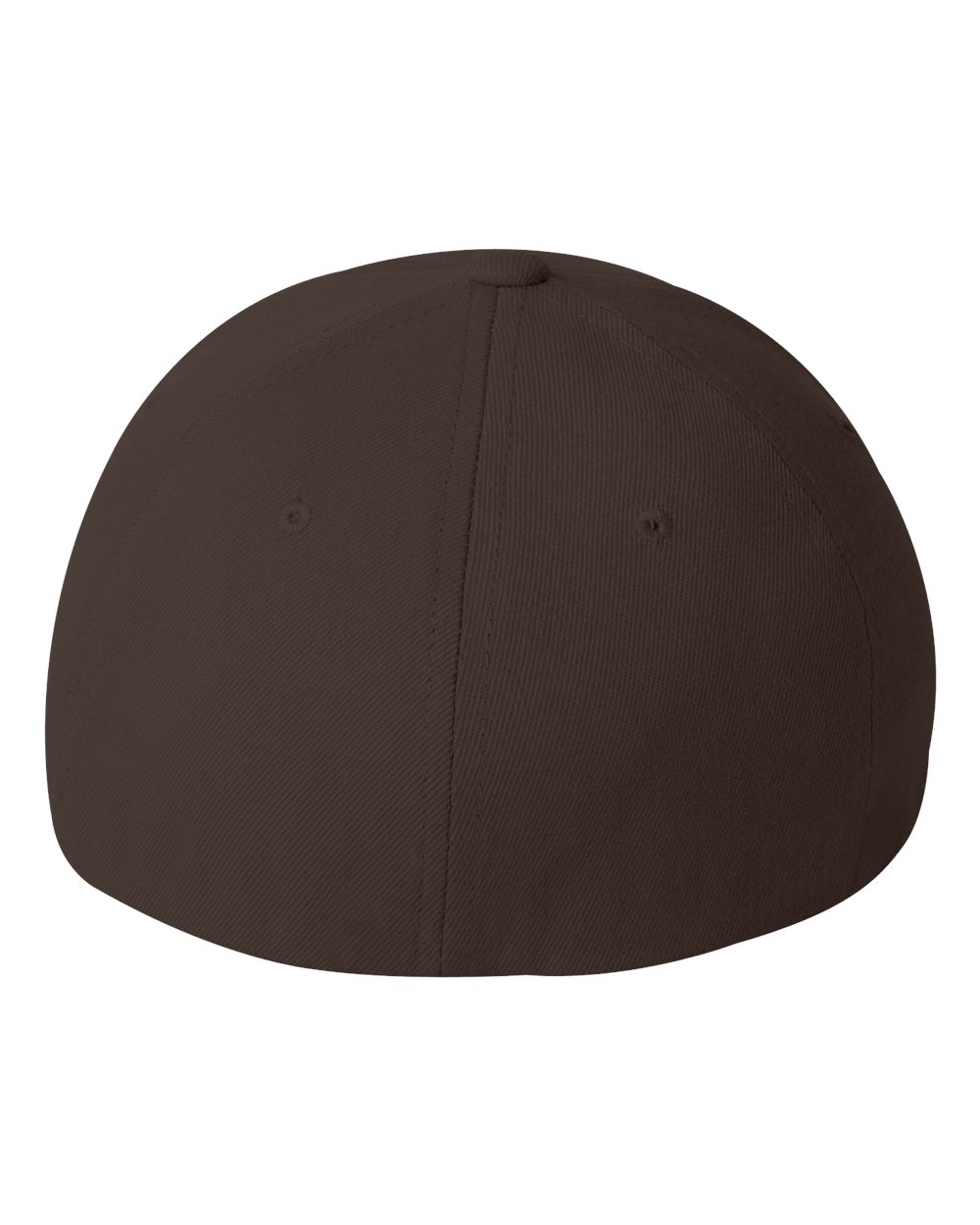 Rear View of Brown Wool-Blend Cap - 6477