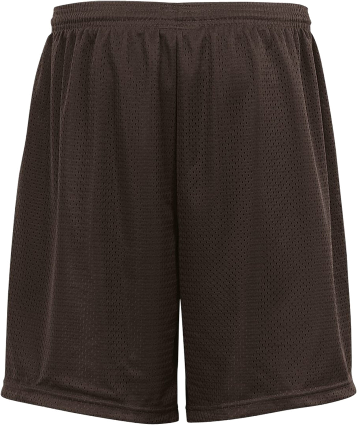 Rear View of BROWN YOUTH MESH/TRICOT SHORT