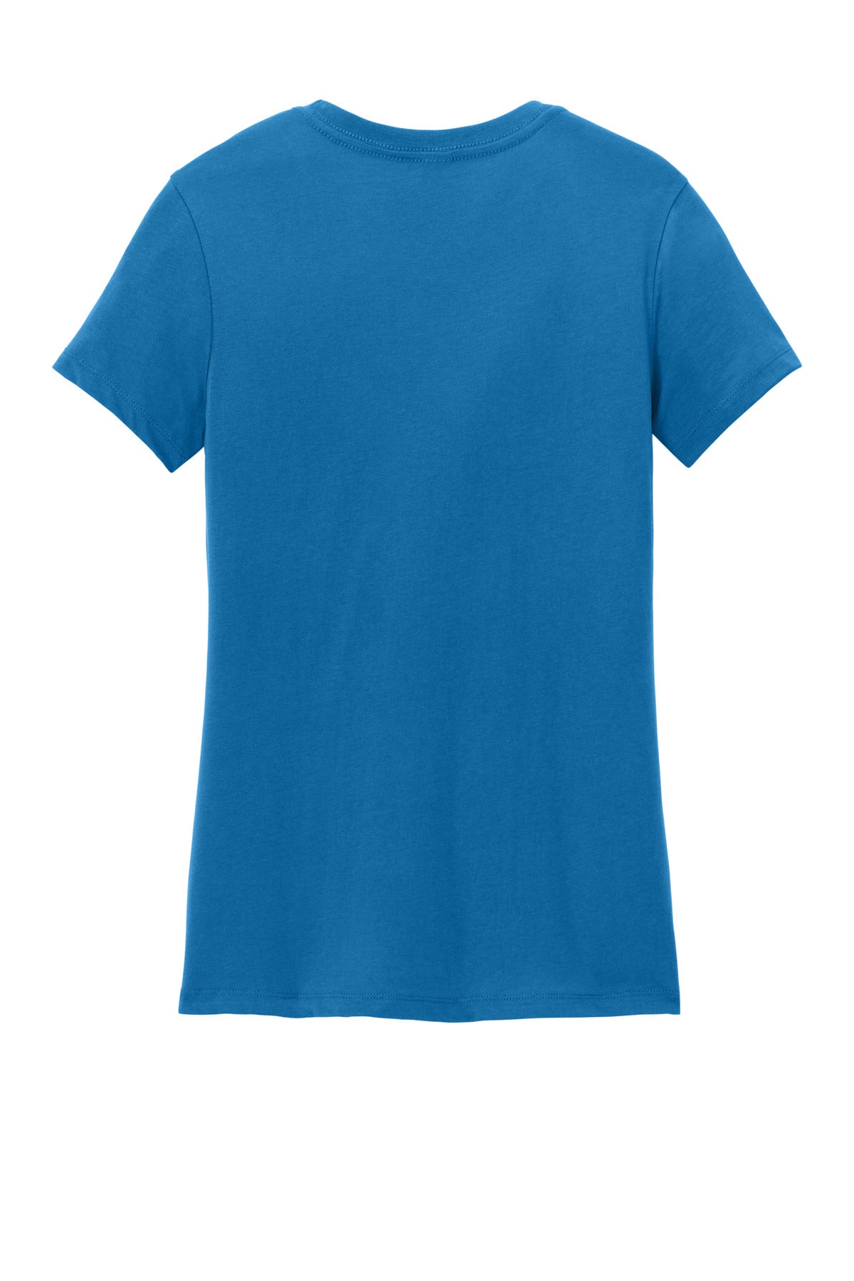 Rear View of BrtBlue District Women's Perfect Weight Tee. DM104L