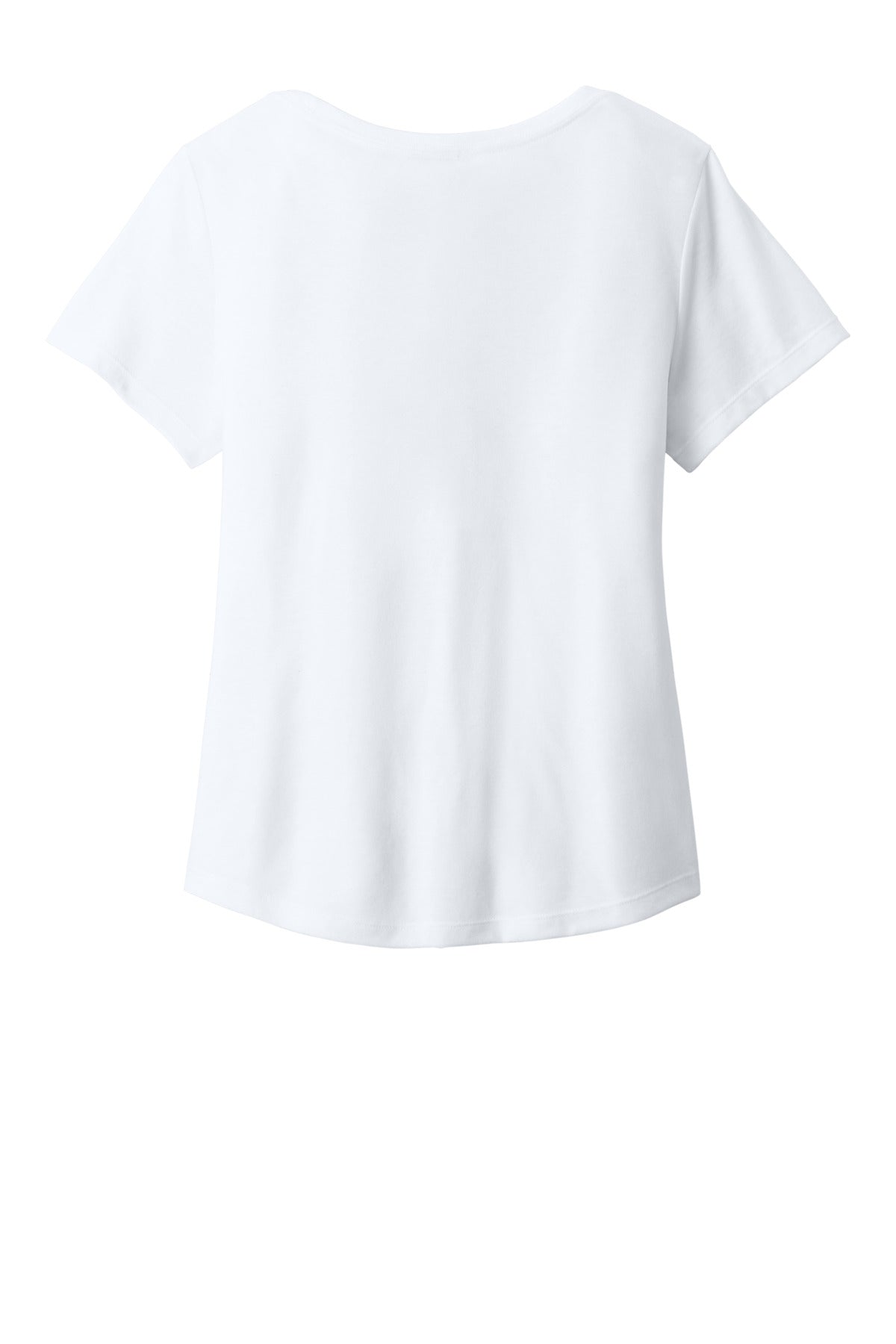 Front View of BrtWhite Allmade Women's Relaxed Tri-Blend Scoop Neck Tee AL2015