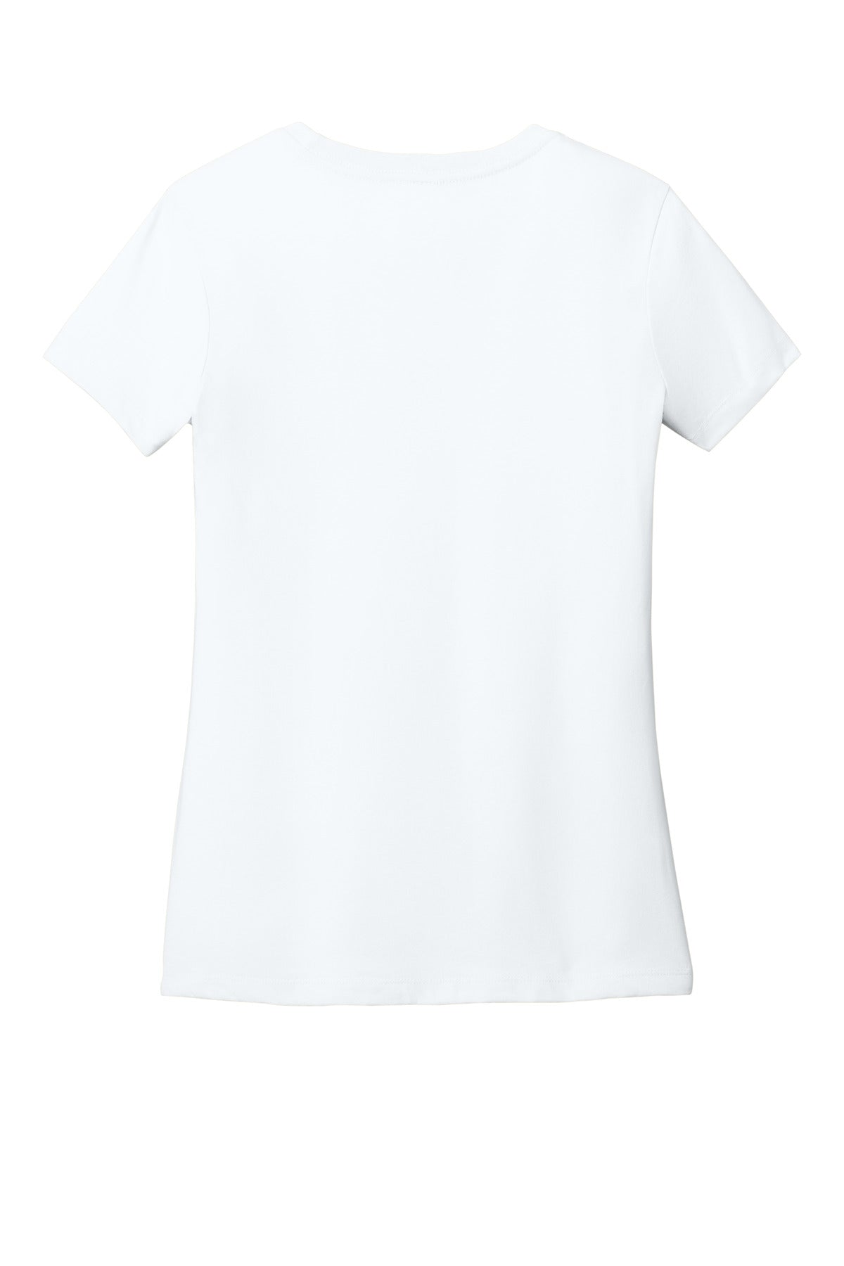 Front View of BrtWhite District Women's Perfect Weight CVC Tee DT188