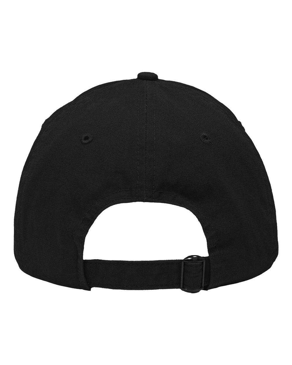 Front View of Brushed Black Dad Hat Fit - SP1700