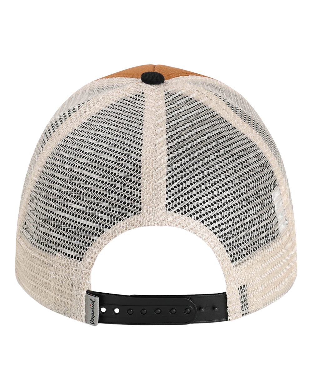 Front View of Buckthorn Brown/ Black/ Stone North Country Trucker Cap - 1287