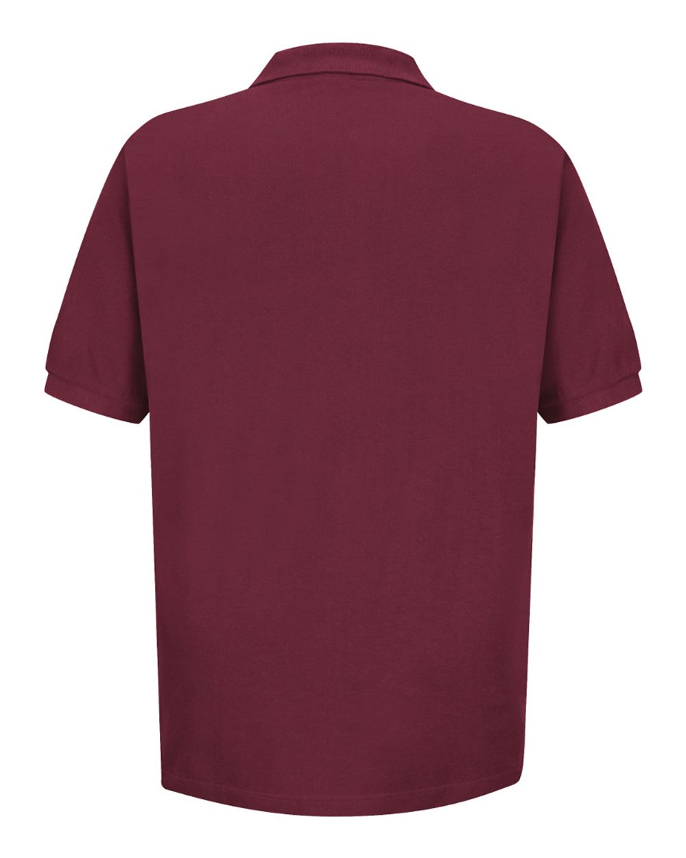 Front View of Burgundy Inner Harbor Basic Piqué Polo - 7701