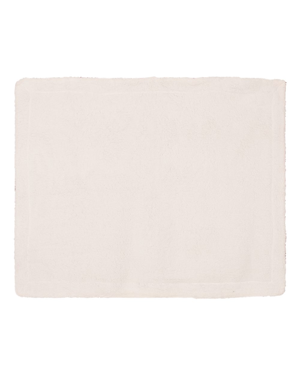 Front View of Burgundy Micro Mink Sherpa Blanket - 8712