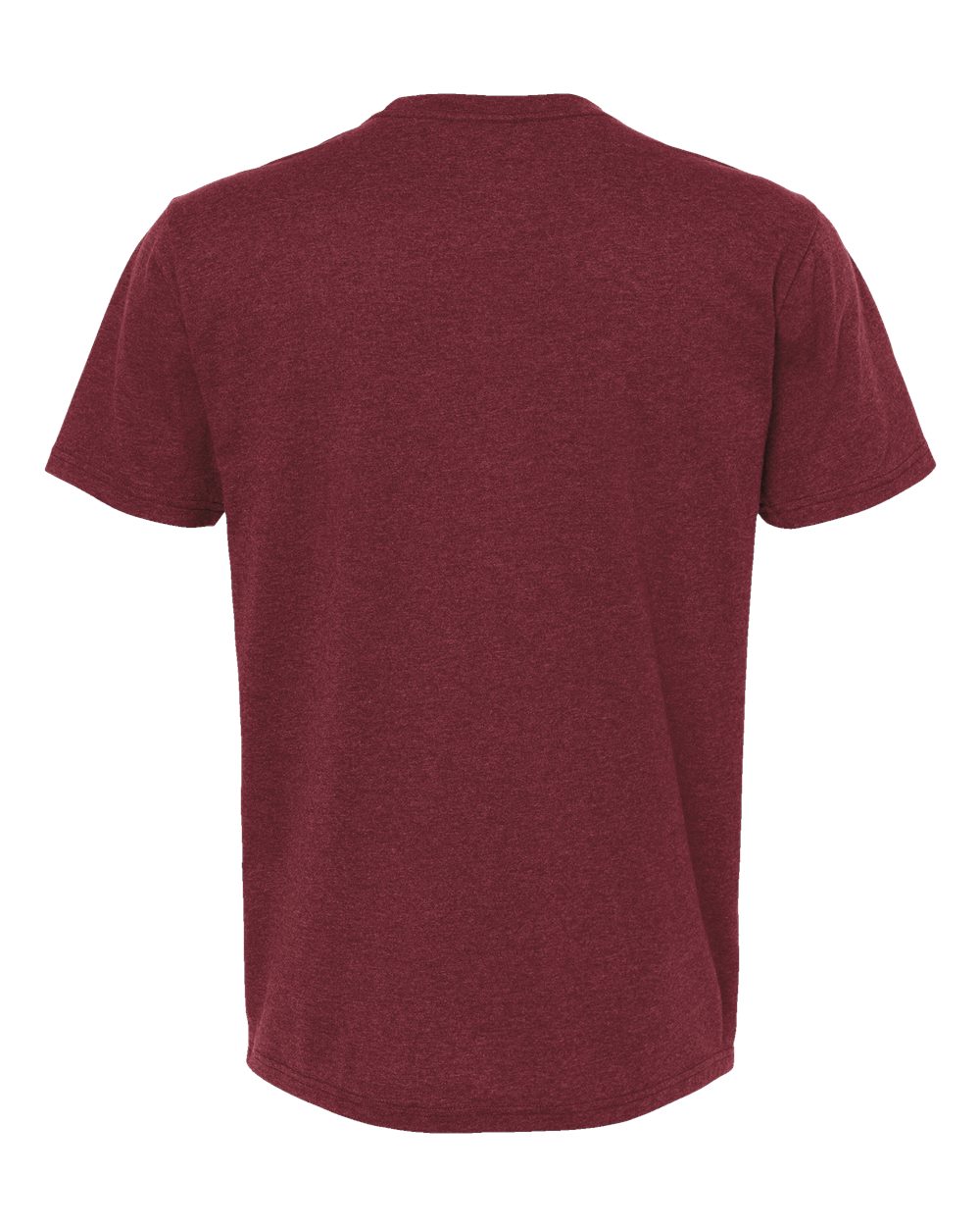 Front View of Burgundy RecycledSoft™ T-Shirt - 2010
