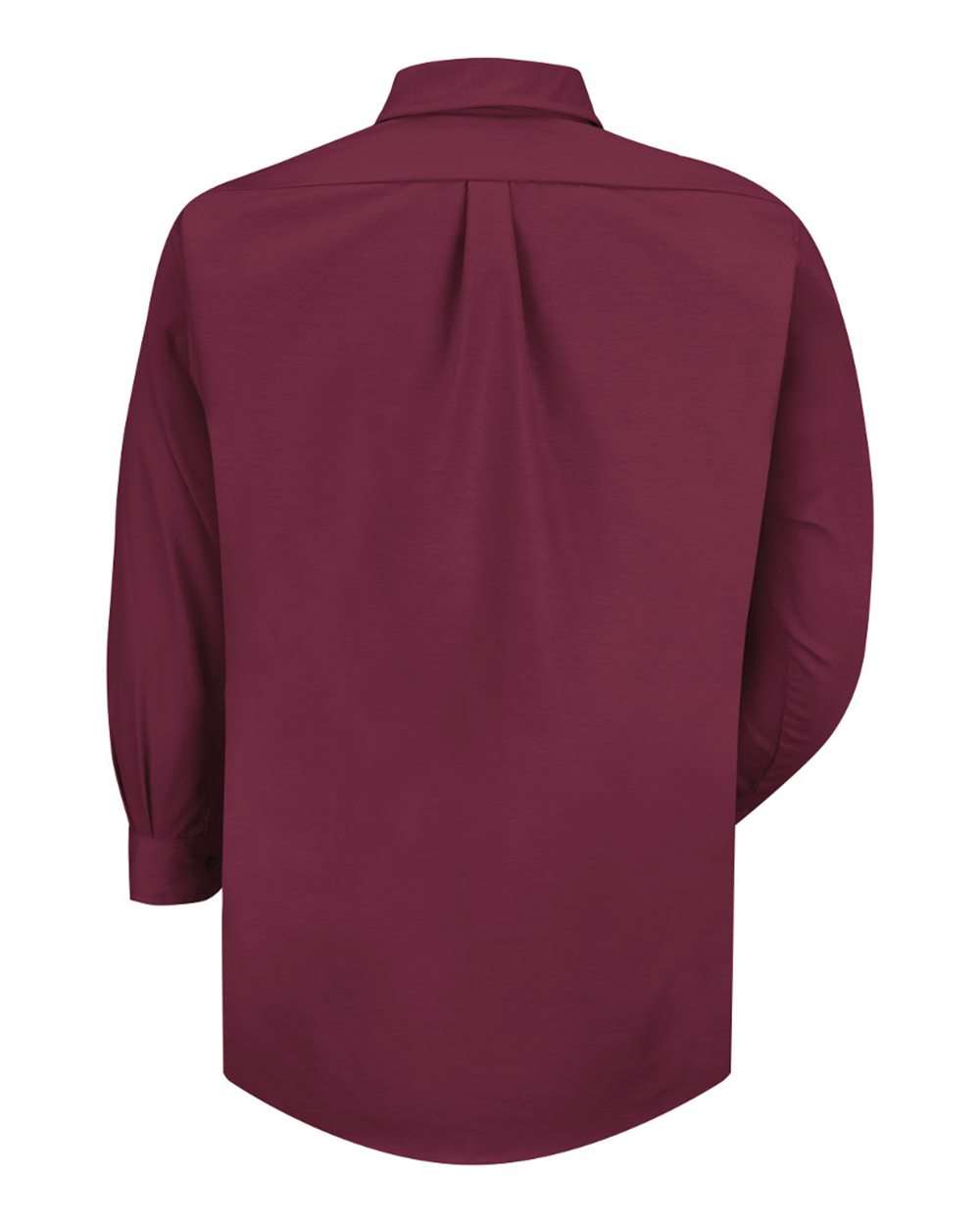 Front View of Burgundy - Sleeve 36/37 Poplin Dress Shirt - SP90