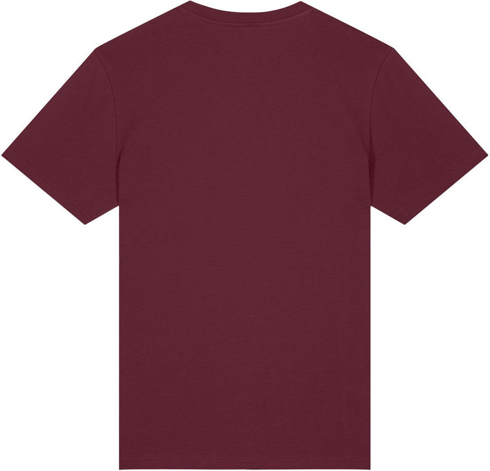 Front View of Burgundy Stanley/Stella Unisex Crafter Tee SXU007