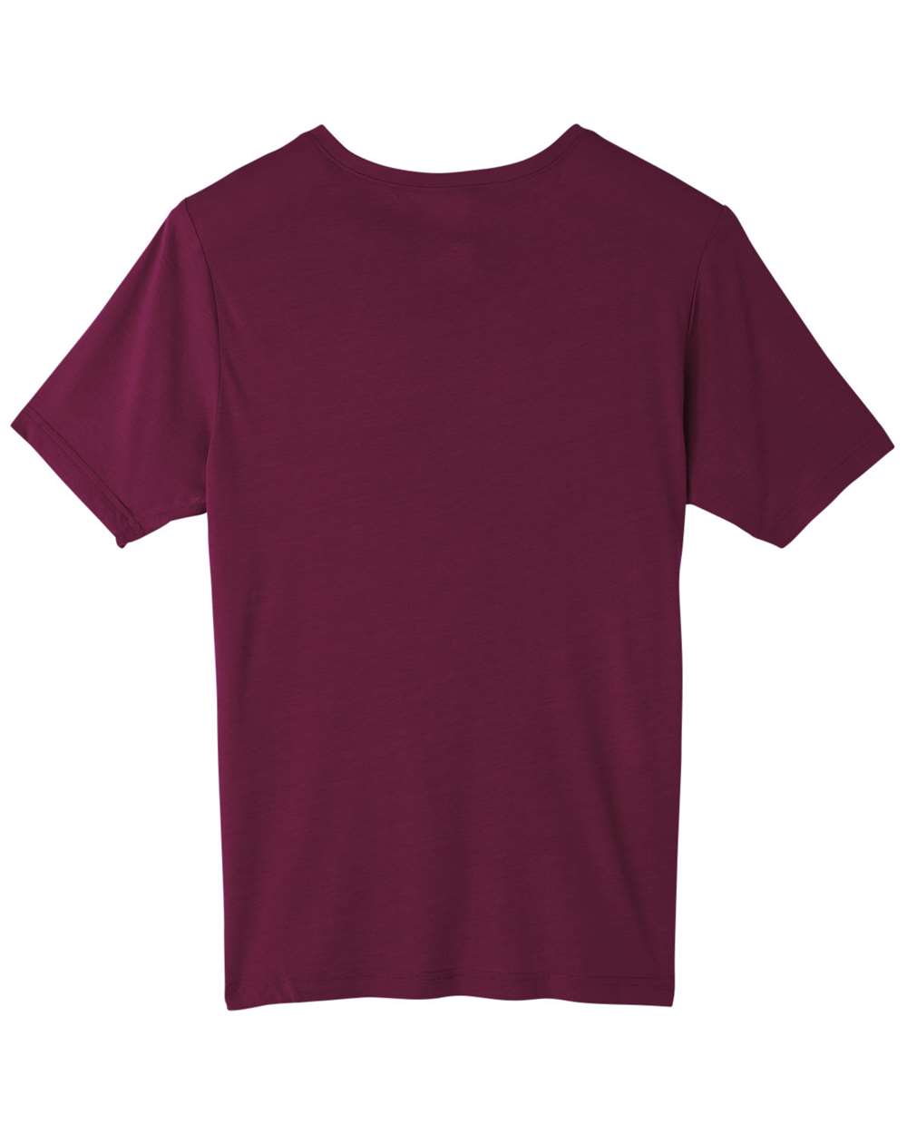 Front View of Burgundy Unisex Fusion ChromaSoft™ Performance T-Shirt - CE111