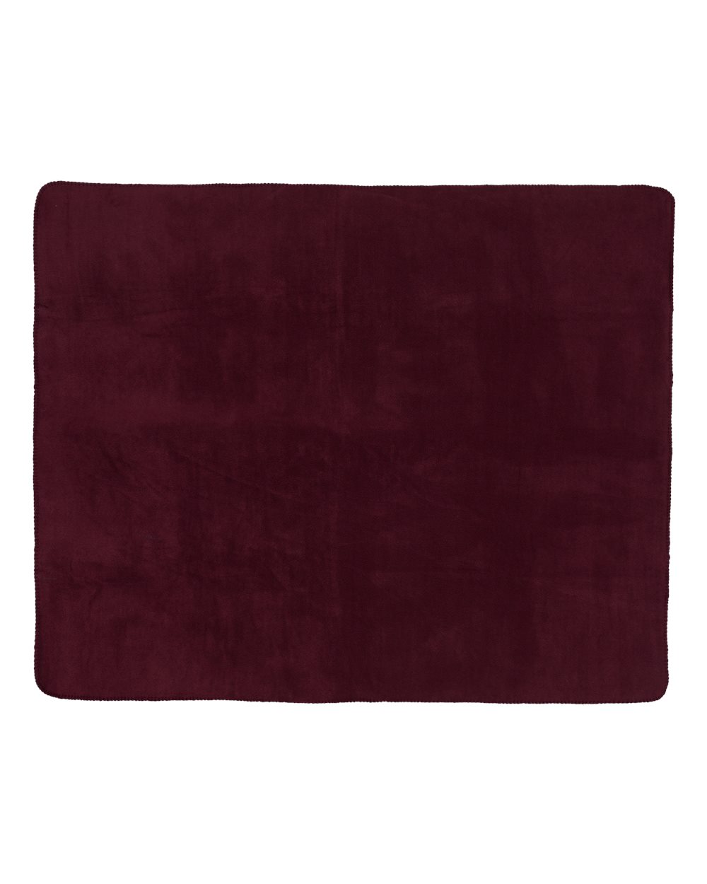 Front View of Burgundy Value Blanket - 8711