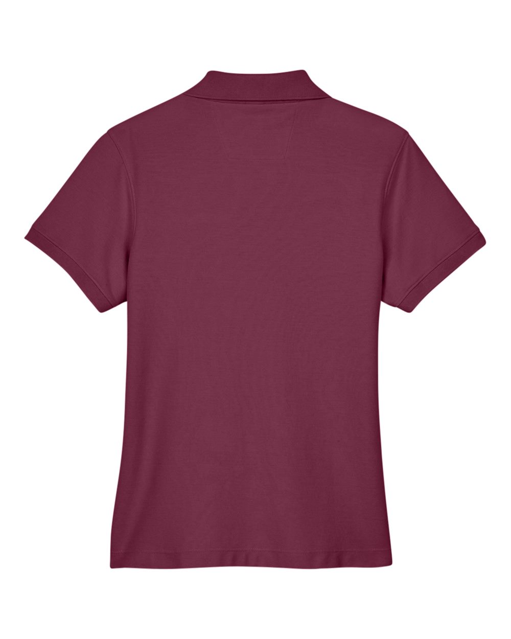 Front View of Burgundy Women's Pima Piqué Polo - D100W