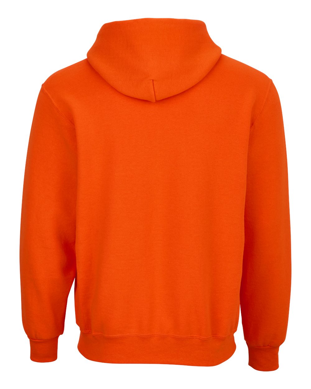 Front View of Burnt Orange Fleece Hooded Pullover - BM5302