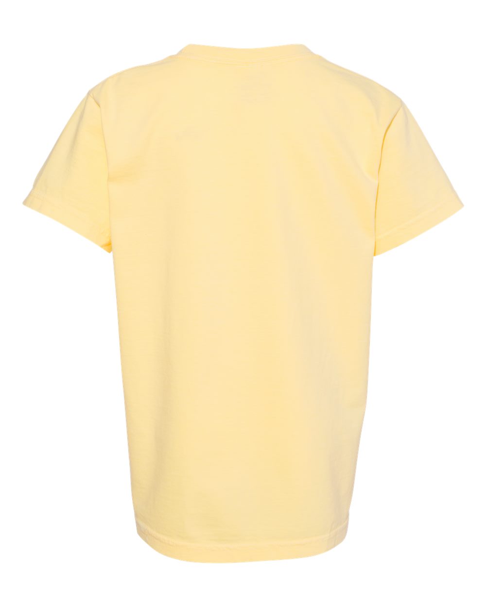 Front View of Butter Garment-Dyed Youth Heavyweight T-Shirt - 9018