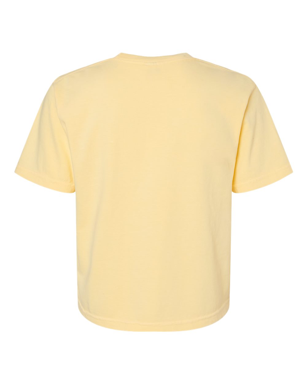 Rear View of Butter Women's Heavyweight Boxy T-Shirt - 3023CL