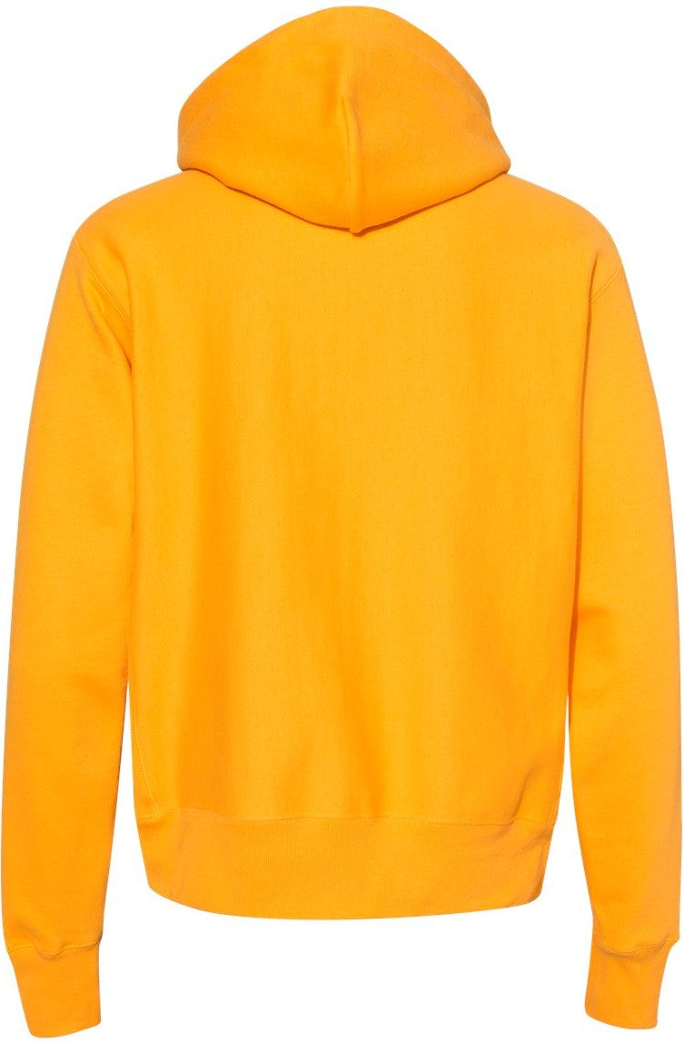 Front View of C Gold Reverse Weave® Hooded Sweatshirt - S101