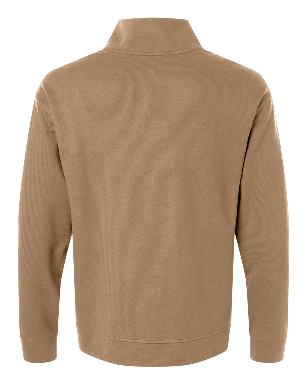 Rear View of Cafe Men's Mantra Half-Zip Ottoman Pullover - NE220 plain