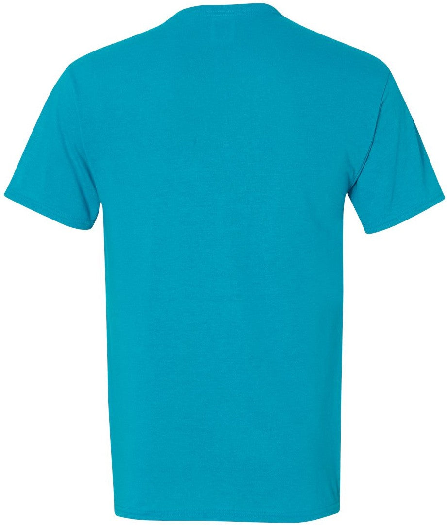 Rear View of California Blue Dri-Power® Performance T-Shirt - 21MR