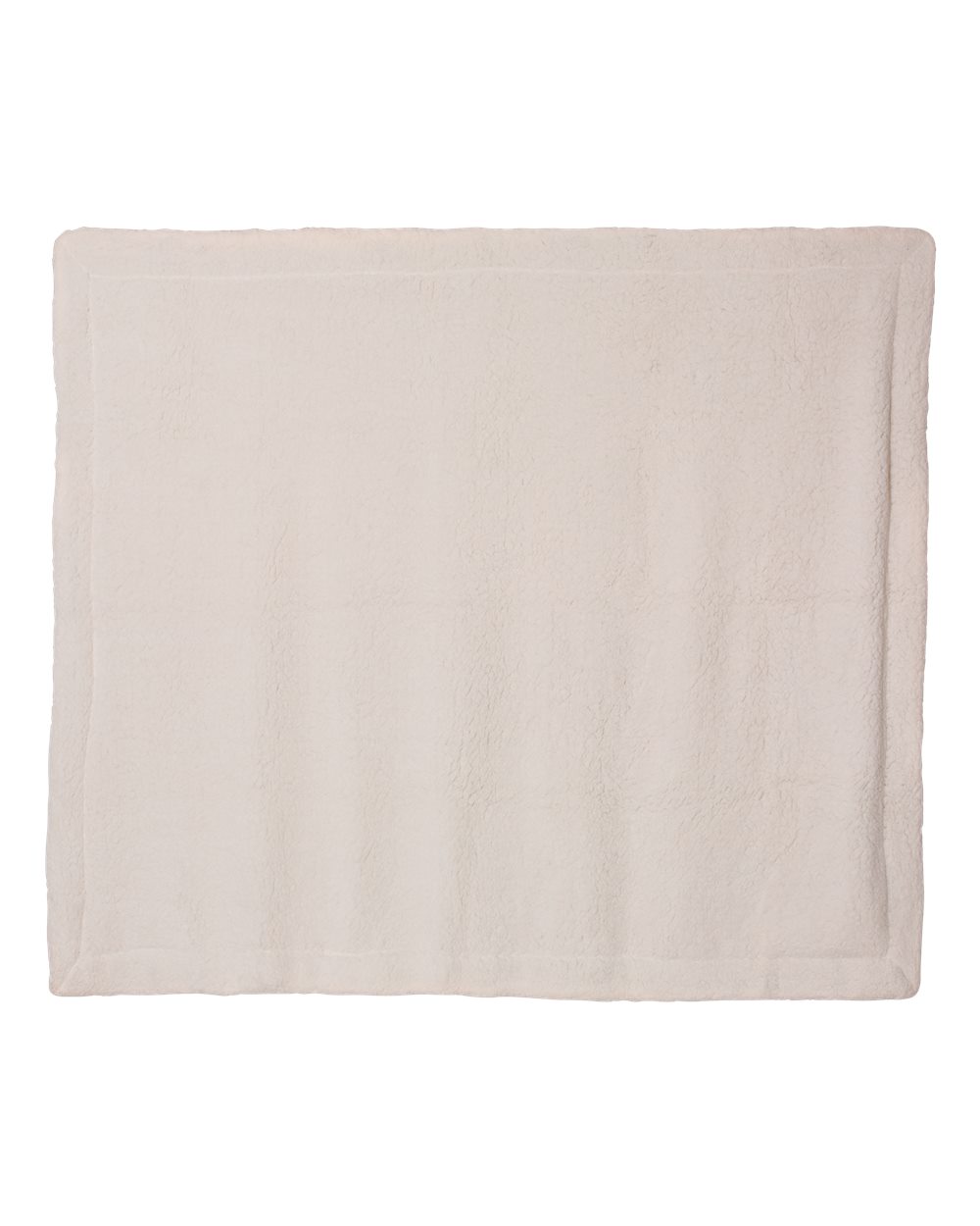 Front View of Camel Oversized Mink Sherpa Blanket - 8726